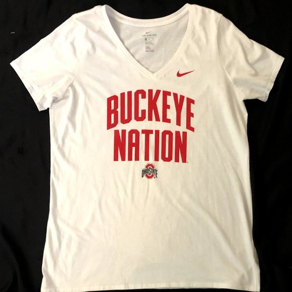 T-shirt Victoria's Secret Pink Ohio State Buckeye Nation – Scoopneck – Neuf étiquettes